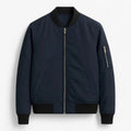 Chaqueta minimalista con cremallera para el entretiempo, para hombre