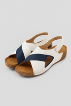 Sandalias de tiras cruzadas con plantilla acolchada para el verano