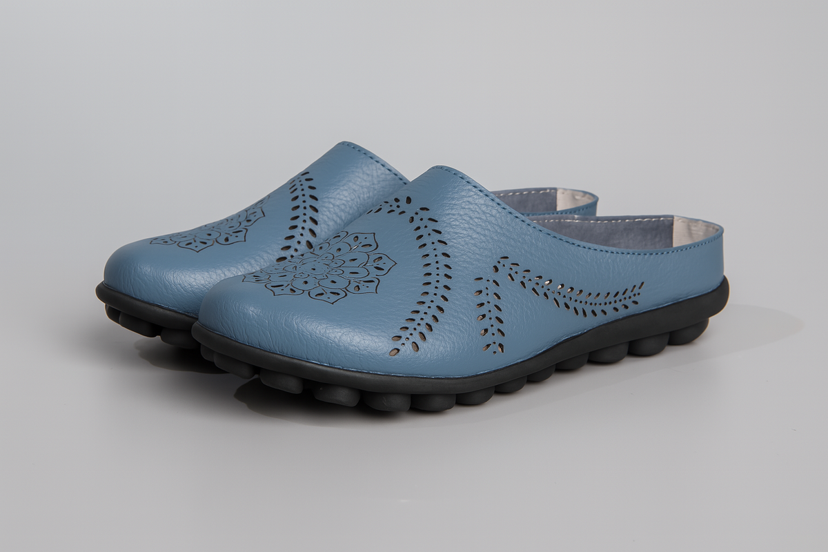 Zapatos sin cordones con troquelado mandala y suela flexible de confort