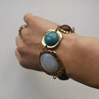 Bohemian Beaded Bracelet with Ethnic-Inspired Pattern