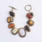 Bohemian Beaded Bracelet with Ethnic-Inspired Pattern