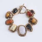 Bohemian Beaded Bracelet with Ethnic-Inspired Pattern