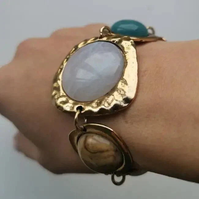 Bohemian Beaded Bracelet with Ethnic-Inspired Pattern