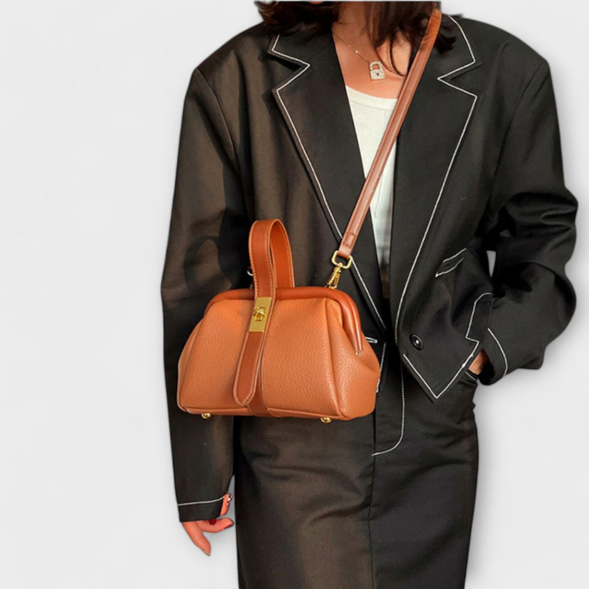 Retro Style Bag with Practical Capacity