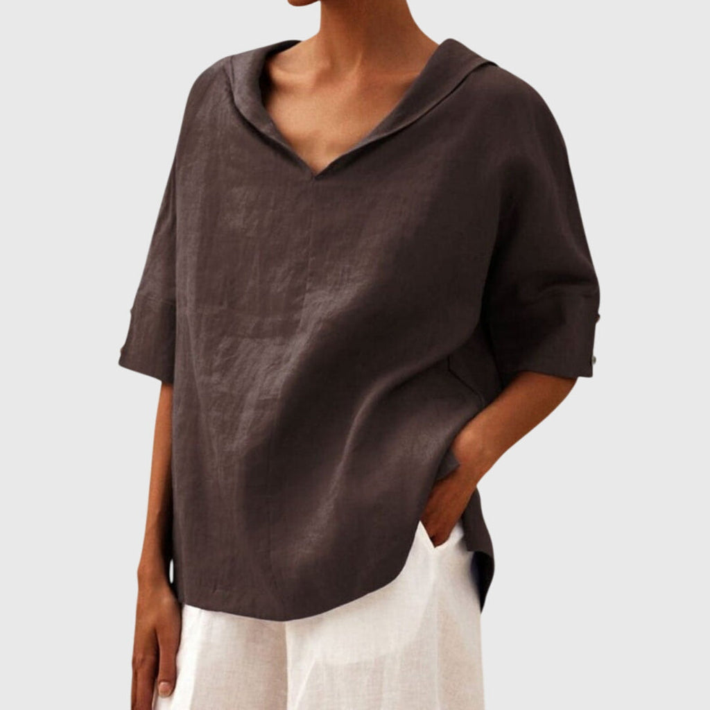 Loose Fit Blouse with Effortless Drape