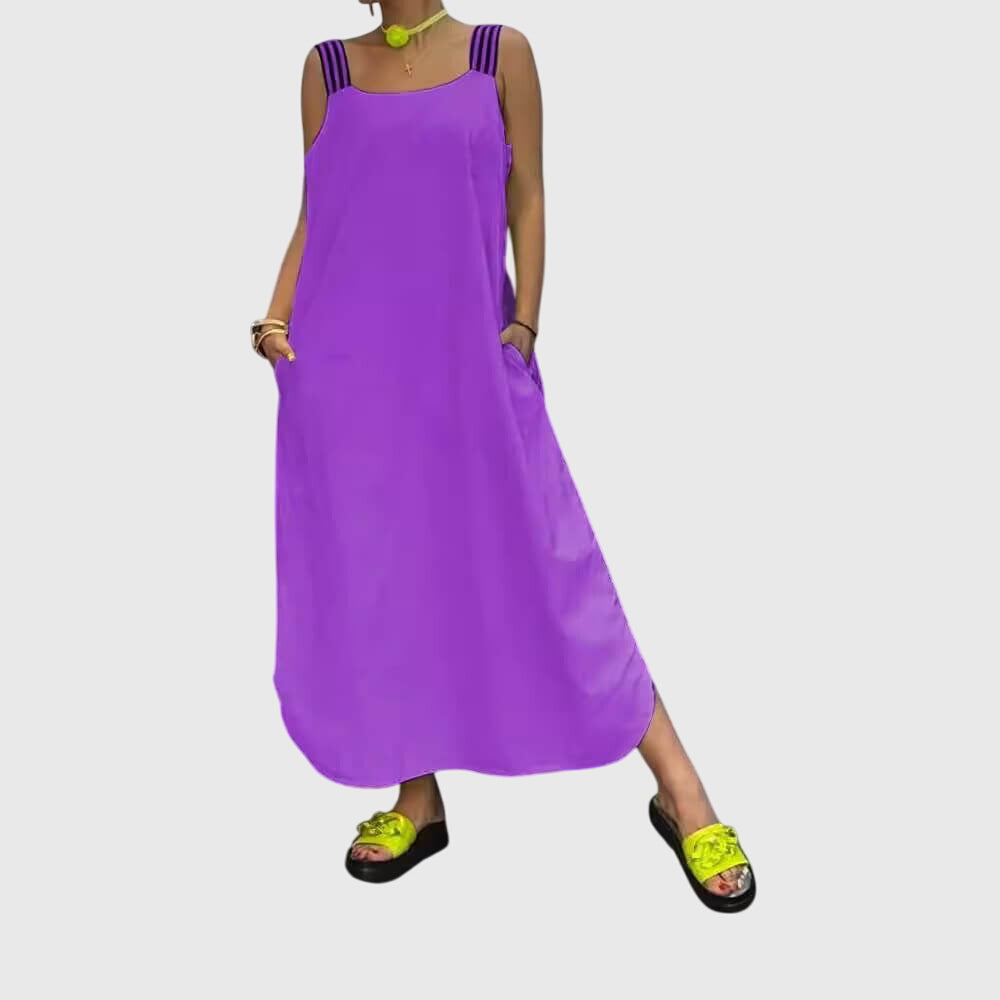 Striped Summer Dress with Relaxed Flowing Fit
