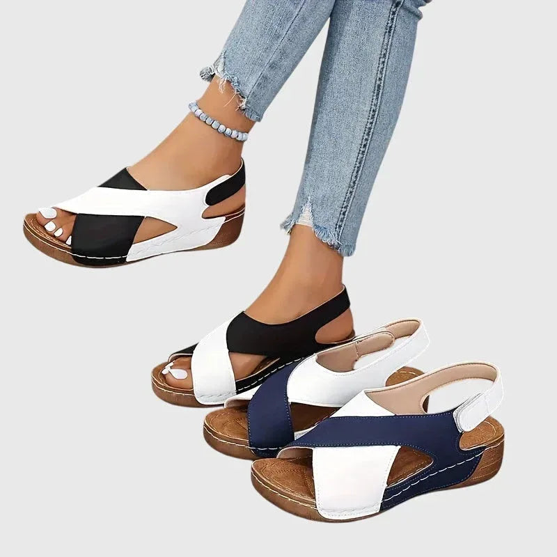 Slip-On Sandals with Stable Sole