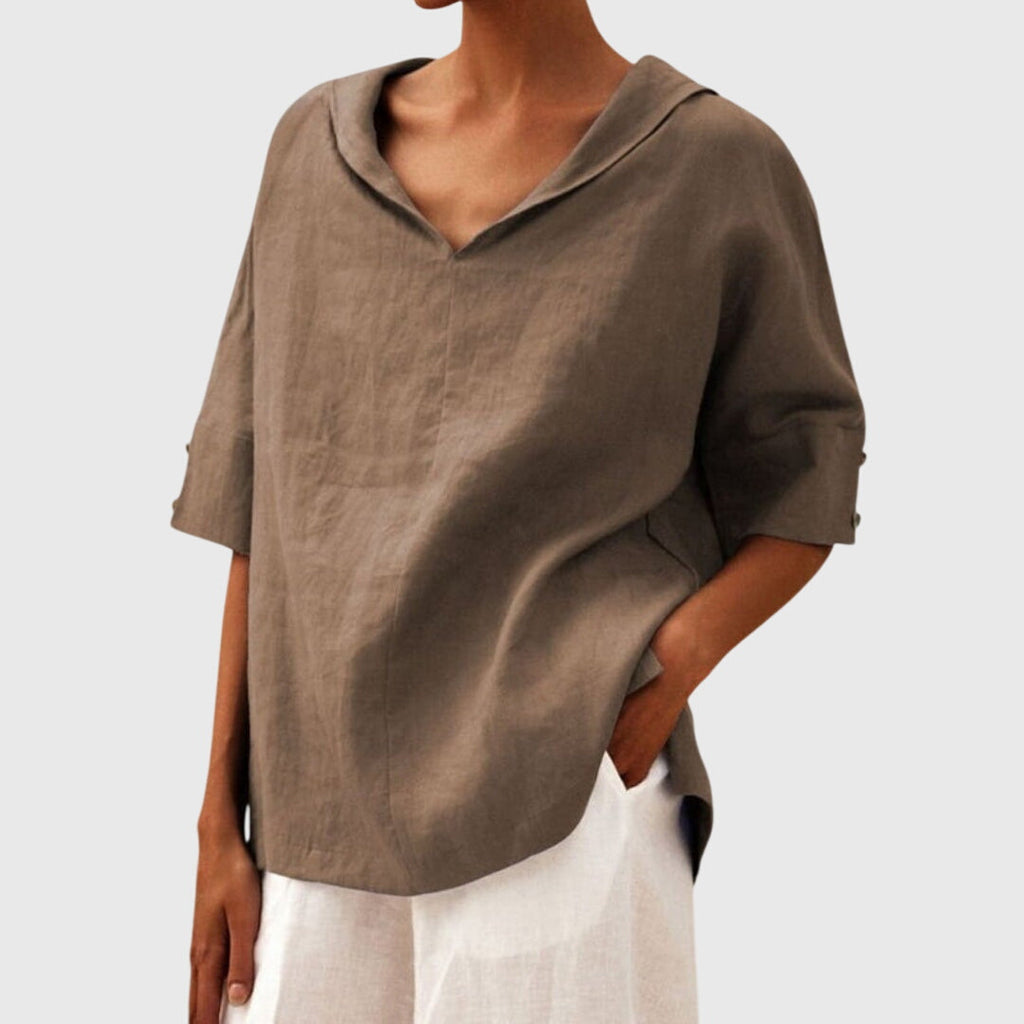 Loose Fit Blouse with Effortless Drape