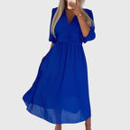 Silky Chiffon Dress with Lightweight Drape
