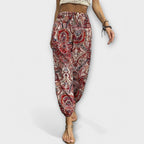 Patterned Trousers with Bold Graphic Design