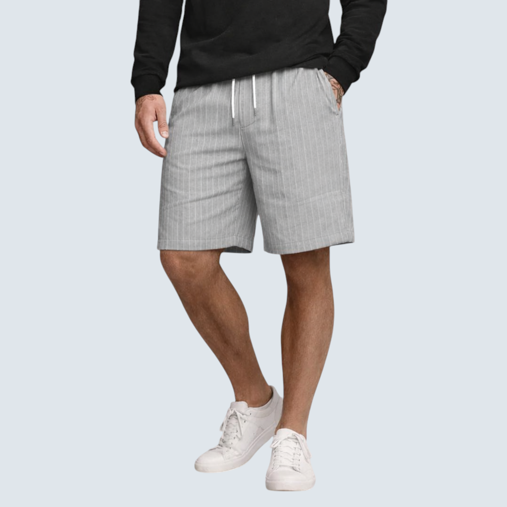 Men's Linen Shorts with Relaxed Regular Fit