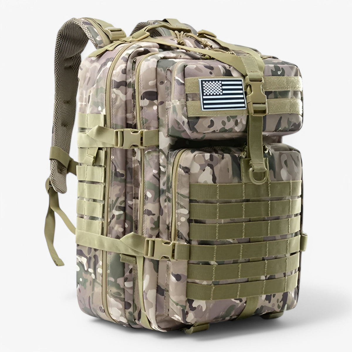 50L Tactical Backpack with Molle System and Padded Straps