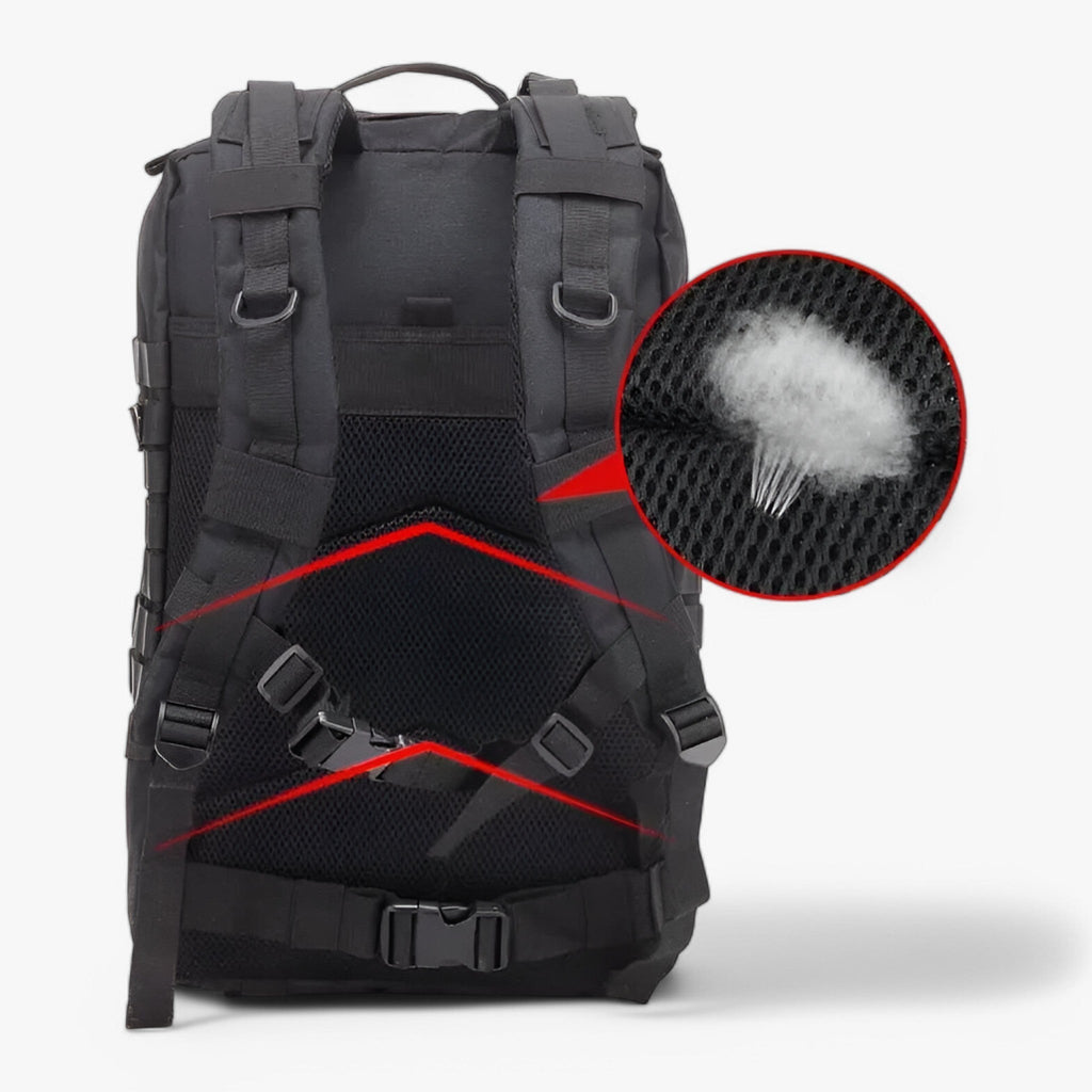 Taktisk ryggsäck 50 l med Molle-system och vadderade axelband