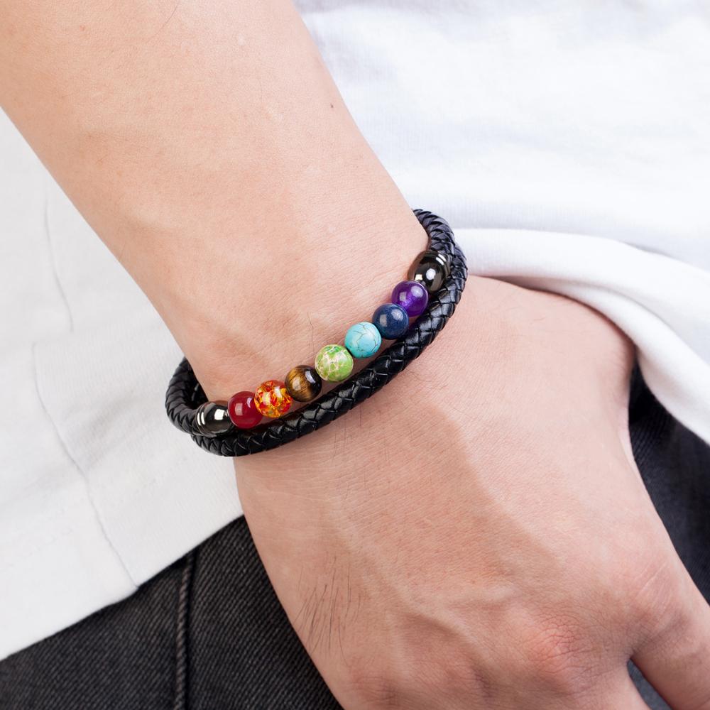 Chakra Symbol Bracelet for Balance and Style