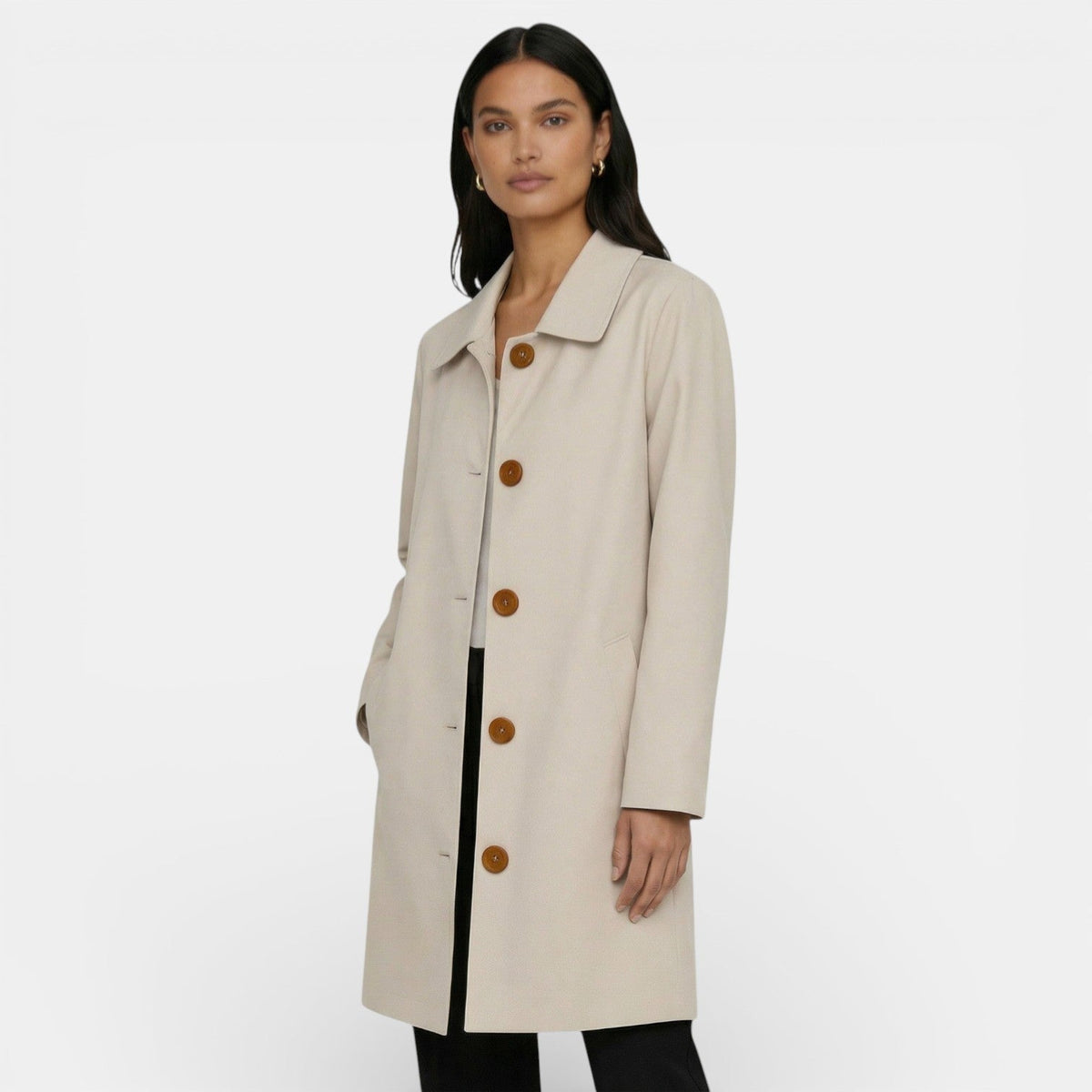 Trench midi de corte moderno y favorecedor