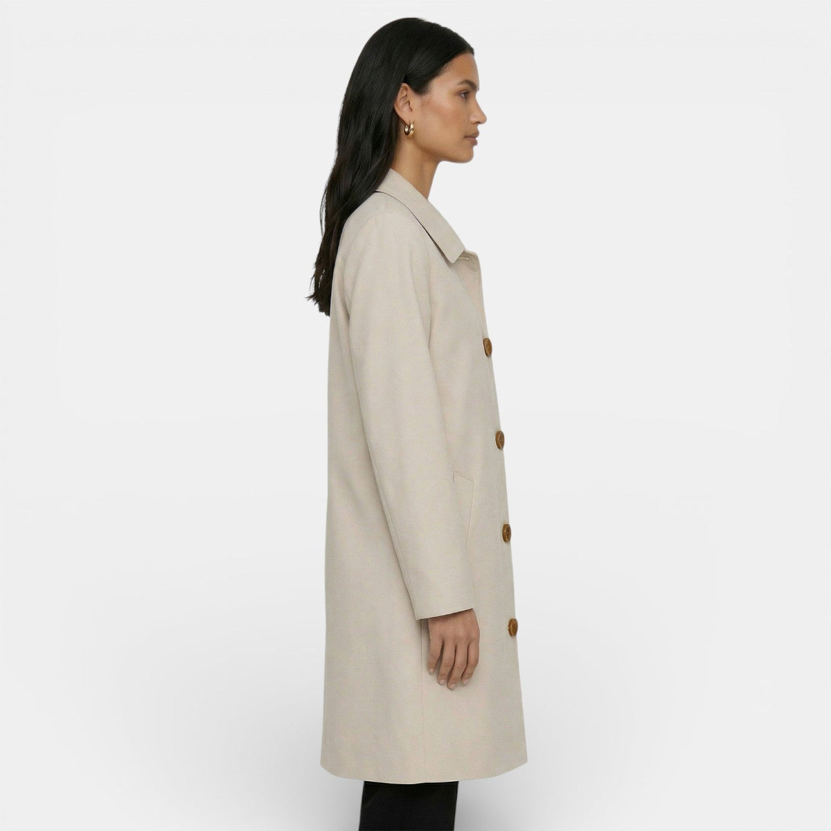 Trench midi de corte moderno y favorecedor