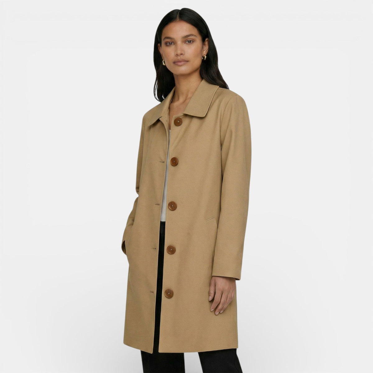 Trench midi de corte moderno y favorecedor