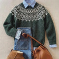 Jersey de punto de estilo vintage con tacto que no pica