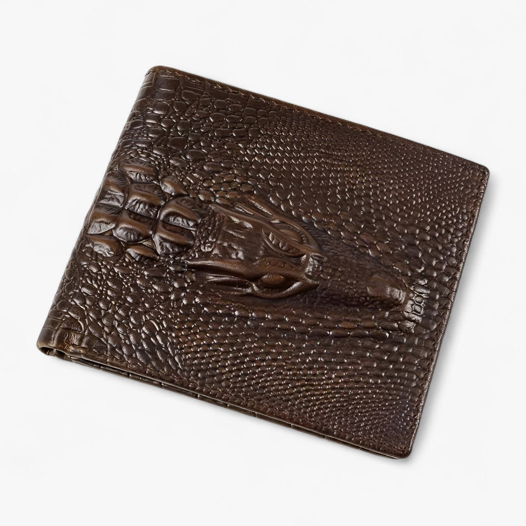 Textured Bifold Wallet with Coin Pocket