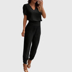 Coordinated Blouse and Trouser Set