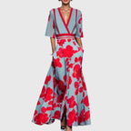 Floral Spring Dress with Airy Handle