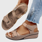 Stable Sole Sandals with Supportive Heel