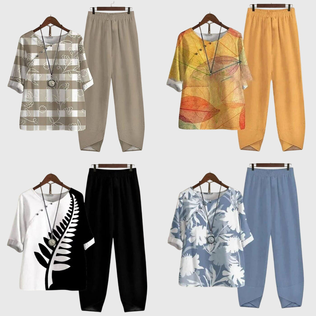 Relaxed Two Piece Set with Breathable Handle