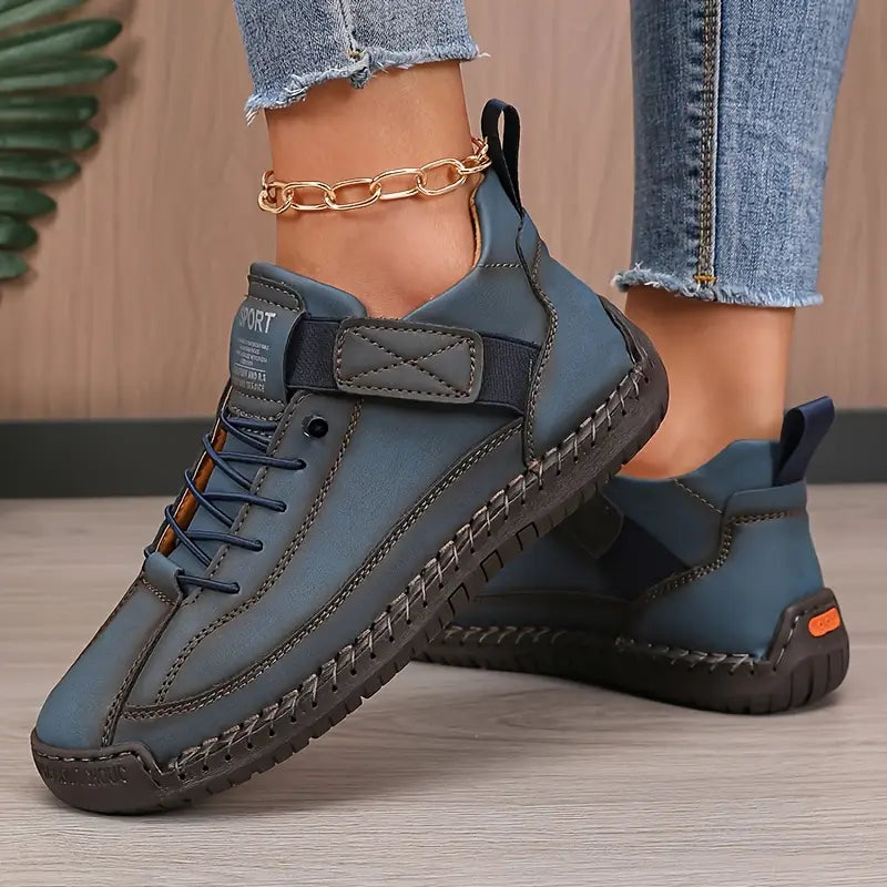 Slip-On Trainers with Wide Toe Box and Elasticated Panels