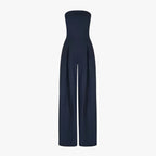 Strapless Corset-Effect Jumpsuit with Sculpted Fit