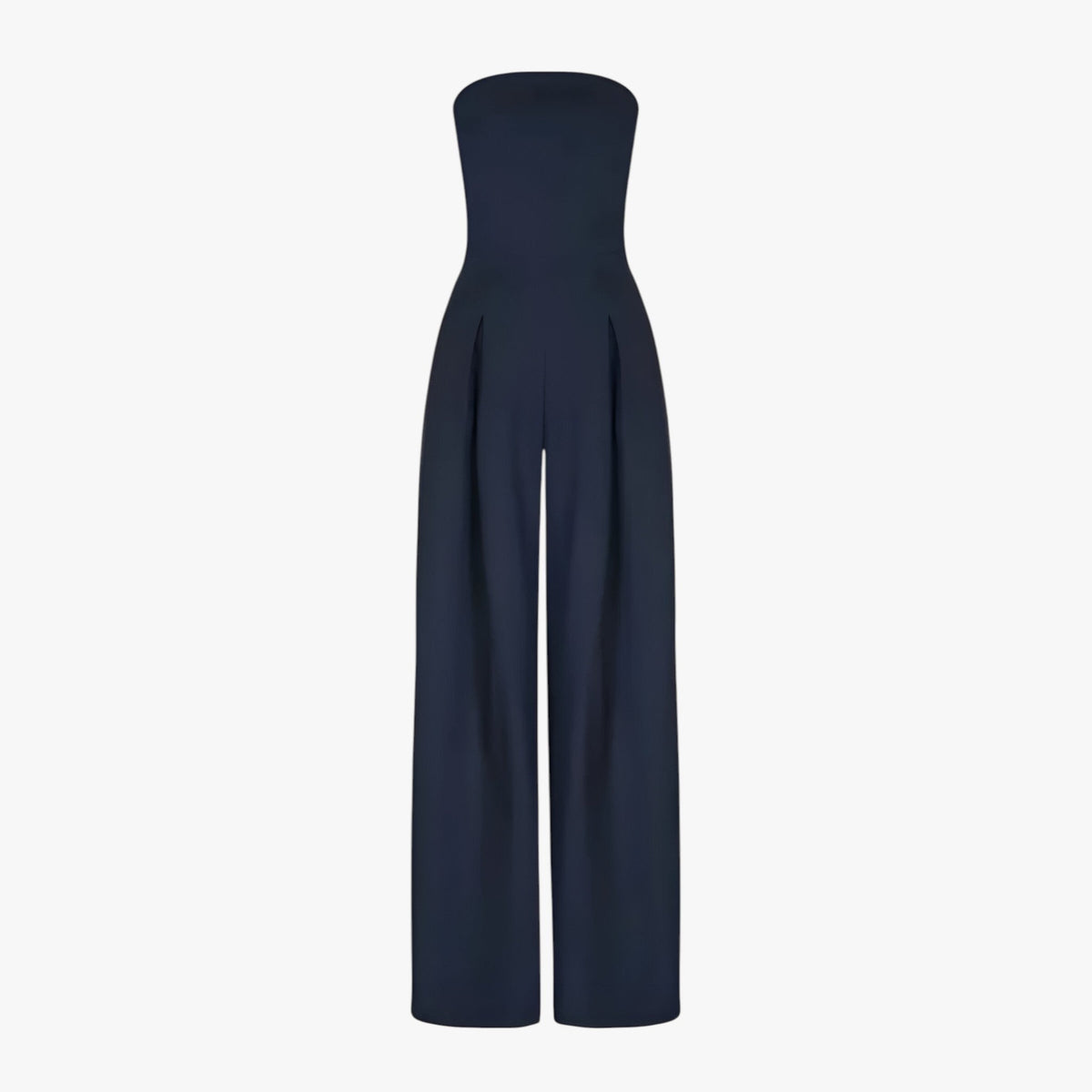Strapless Corset-Effect Jumpsuit with Sculpted Fit