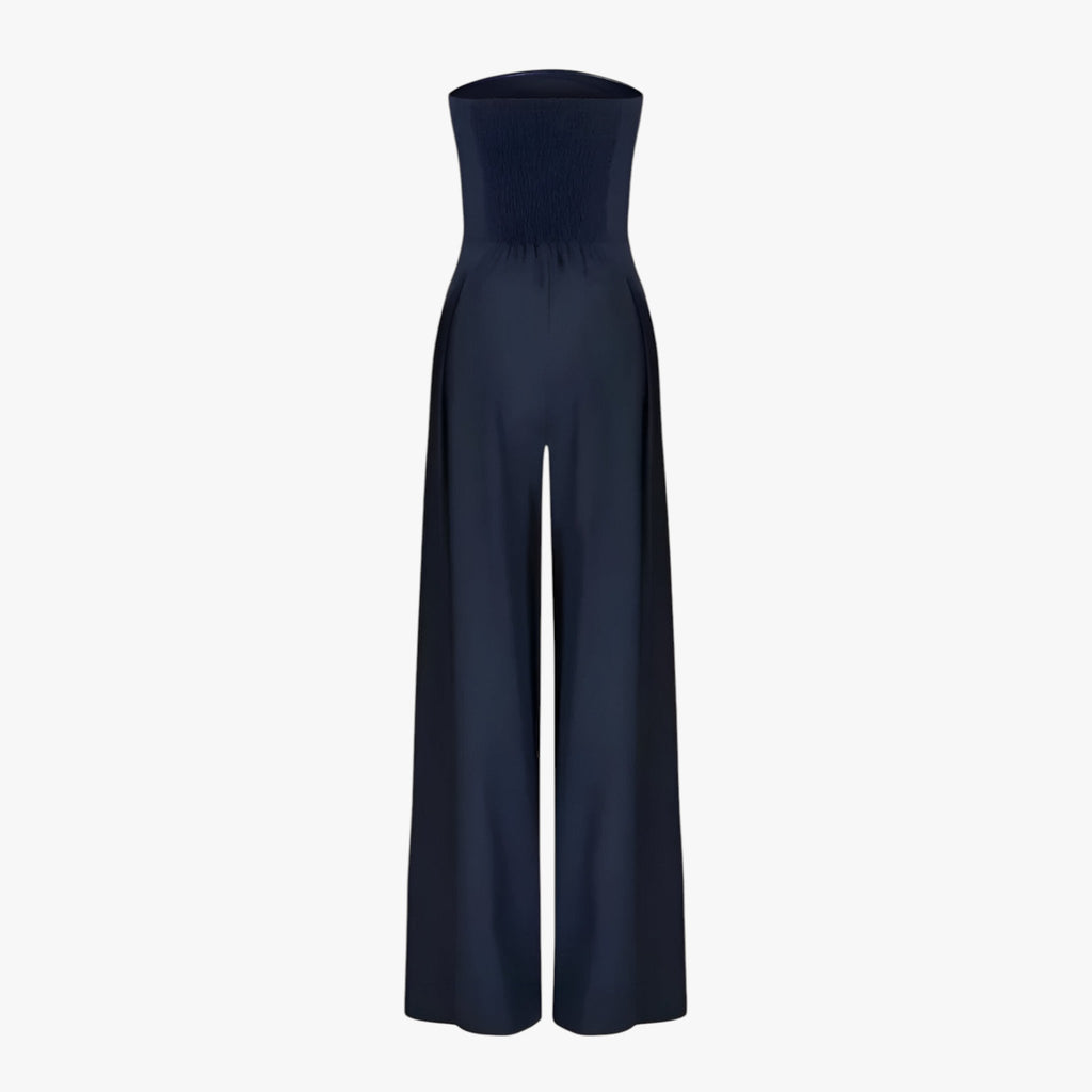 Strapless Corset-Effect Jumpsuit with Sculpted Fit