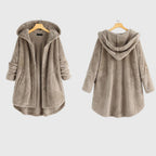 Hooded Fleece Jacket with Soft Warm Handle