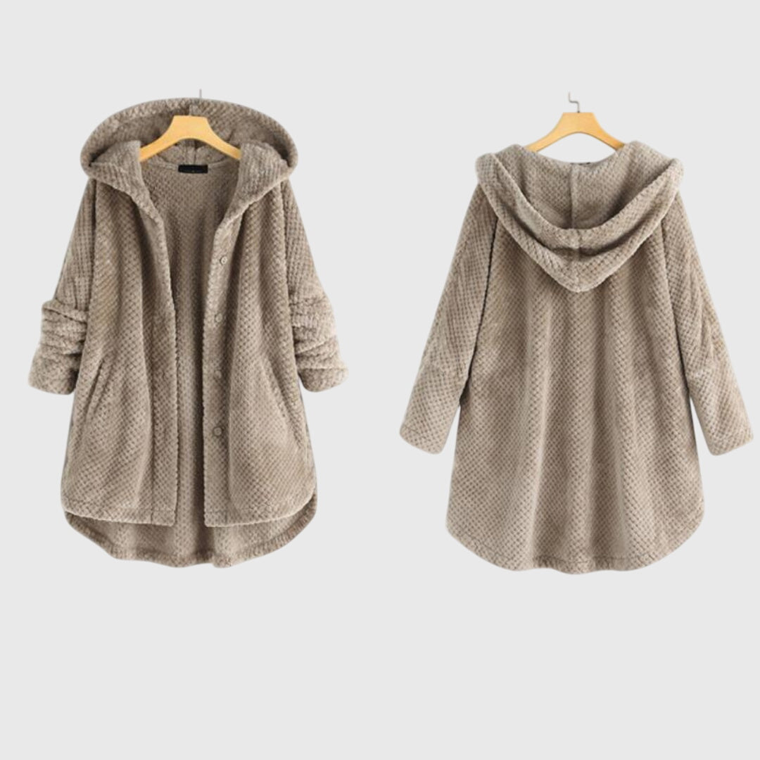 Hooded Fleece Jacket with Soft Warm Handle
