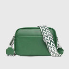 Leather Look Shoulder Bag with Adjustable Strap