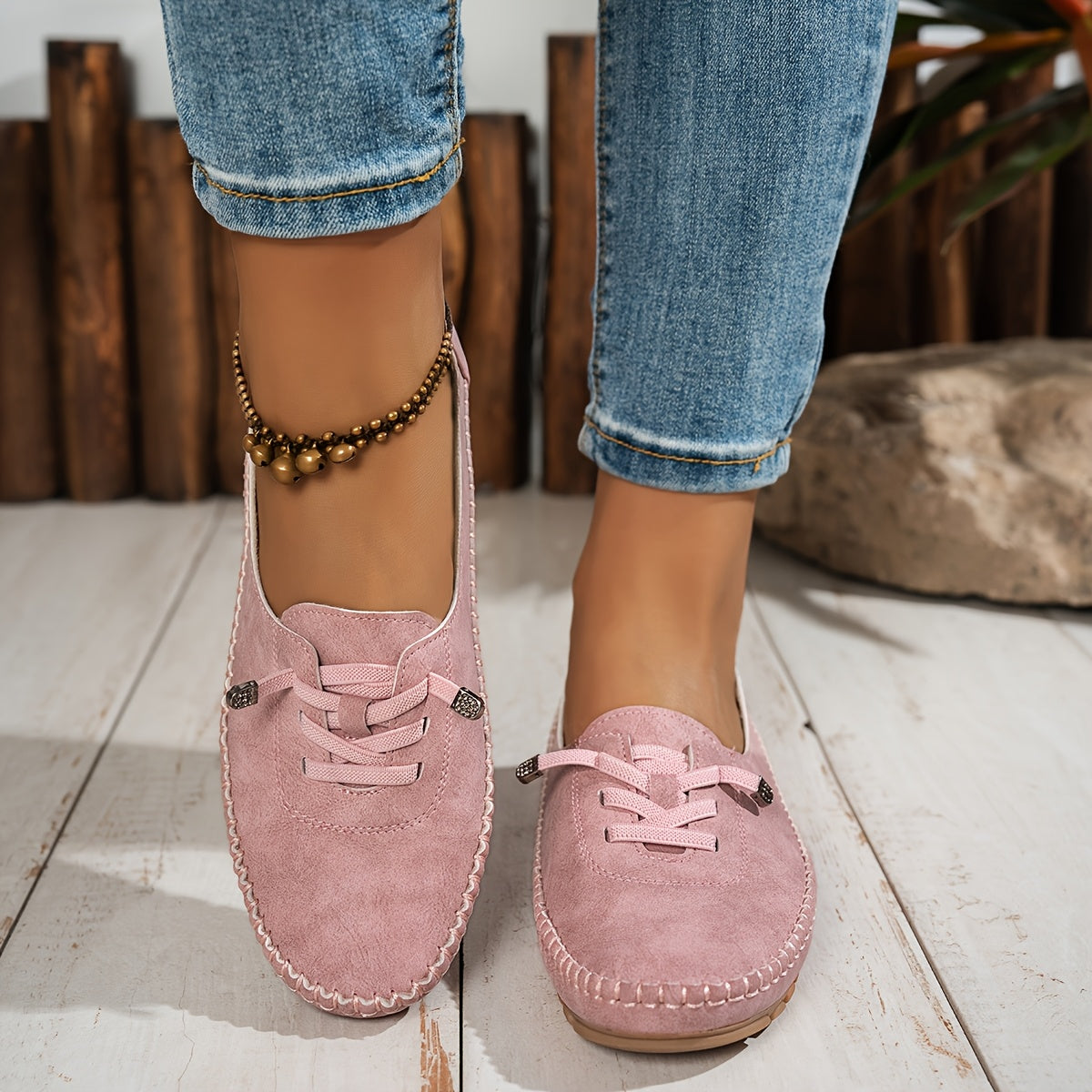 Mocasines con sujeción y plantilla que alivia la presión