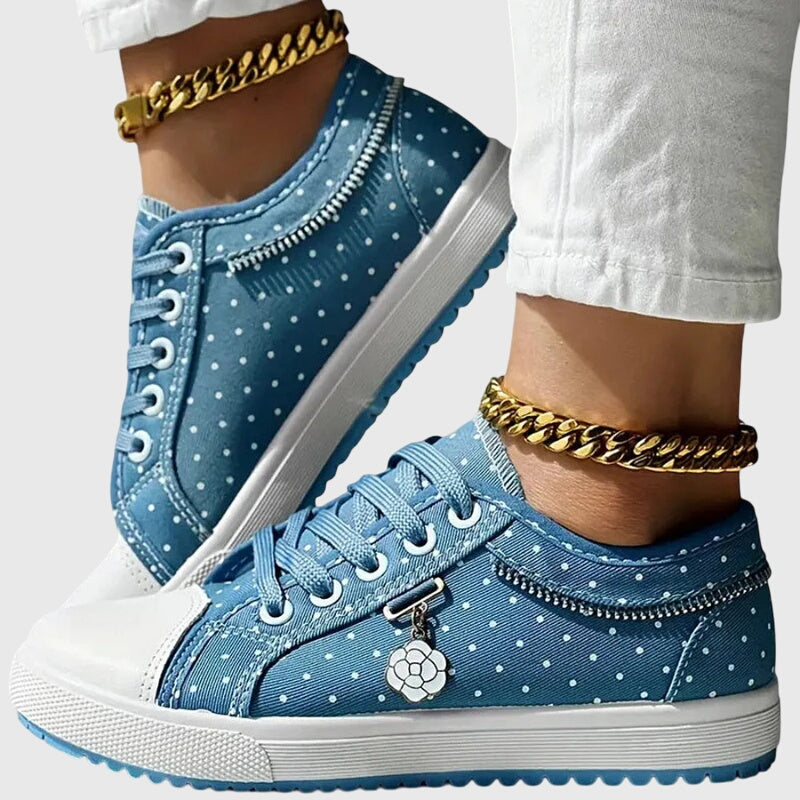 Wide Toe Box Trainers with Cushioned Footbed
