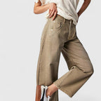Wide Leg Trousers with Elongating Relaxed Fit