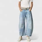 Wide Leg Trousers with Elongating Relaxed Fit