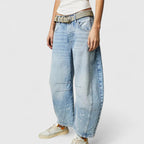 Wide Leg Trousers with Elongating Relaxed Fit