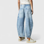 Wide Leg Trousers with Elongating Relaxed Fit