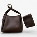 Convertible PU Leather Clutch and Shoulder Bag Design