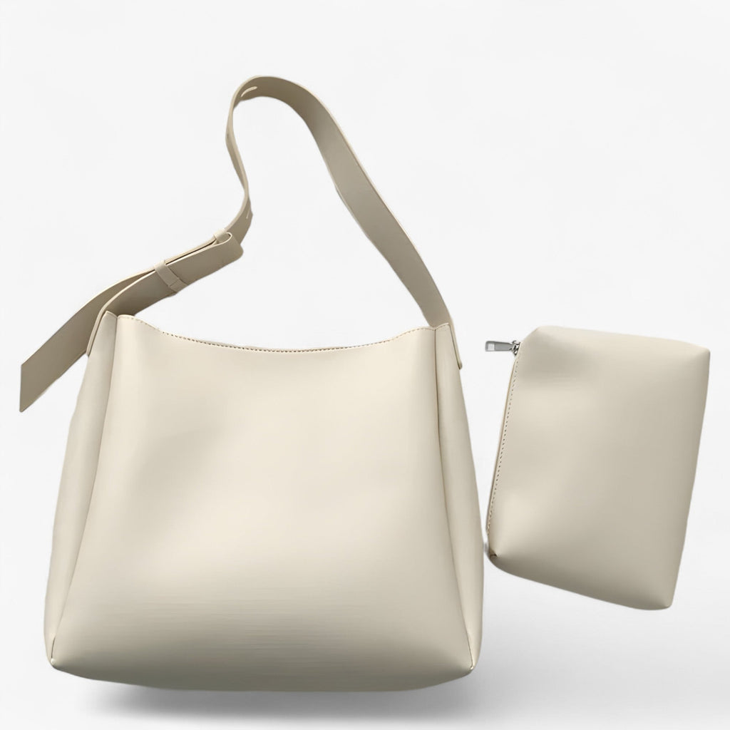 Convertible PU Leather Clutch and Shoulder Bag Design
