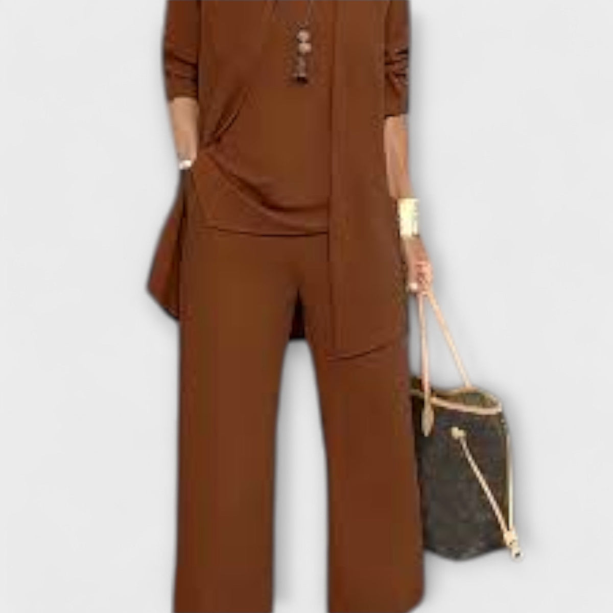 Three Piece Set with Relaxed Coordinated Design
