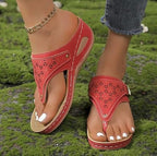 Adjustable Strap Sandals with Contoured Footbed