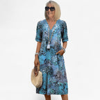Vestido romántico de estampado floral con falda fluida