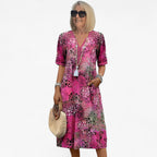 Vestido romántico de estampado floral con falda fluida