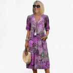 Vestido romántico de estampado floral con falda fluida