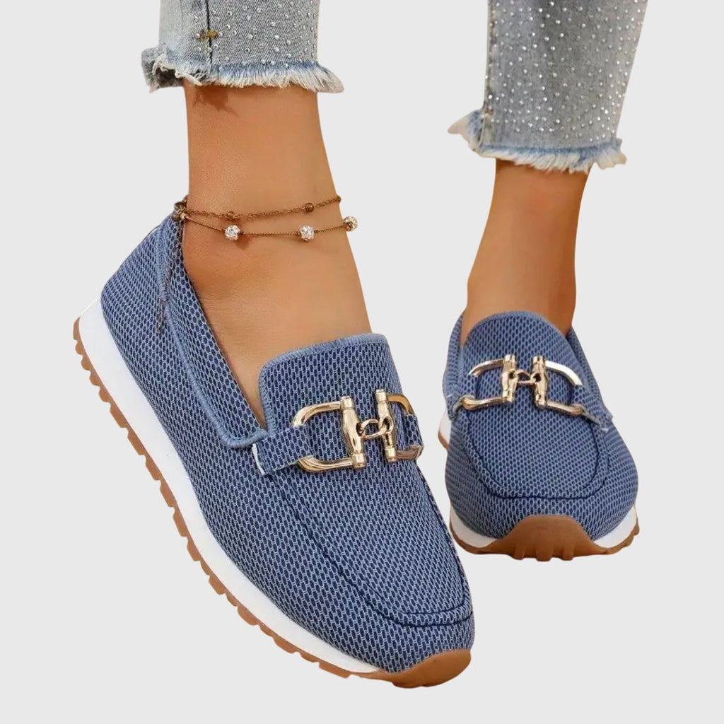 Breathable Loafers with Slip-Resistant Sole