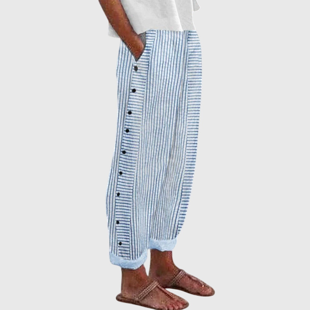 Wide Leg Trousers with Ruched Elasticated Waist