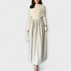 Relaxed Pleated Dress with Soft Movement